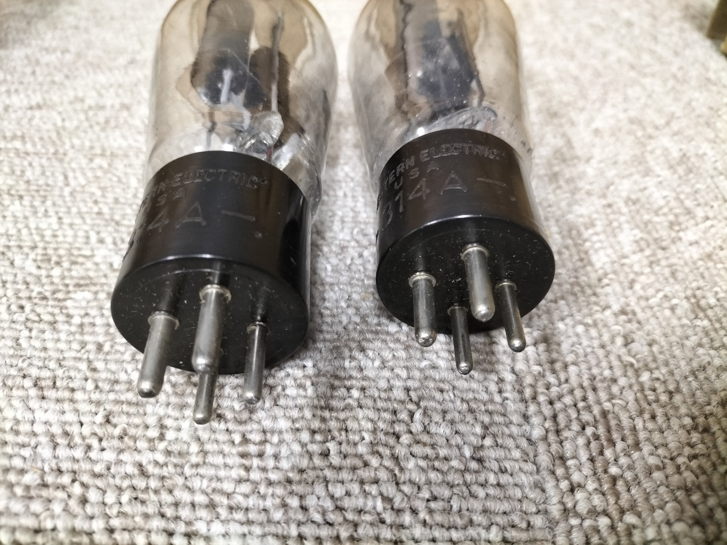 ジャンク Western Electric ウェスタンエレクトリック 314A 2本 真空管 23042507