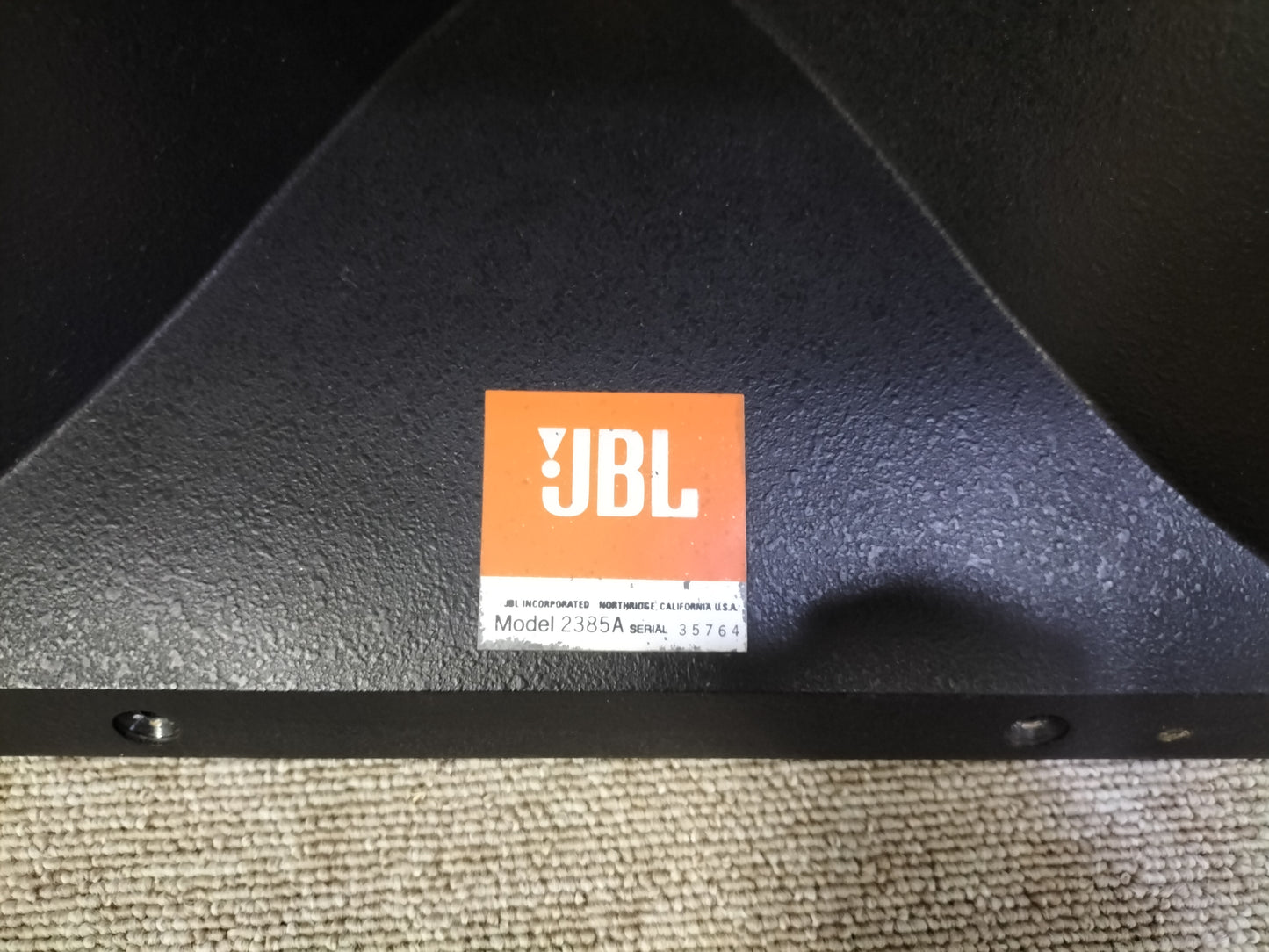 現状品 JBL ジェービーエル 2385A ラジアルホーンペア 23060901