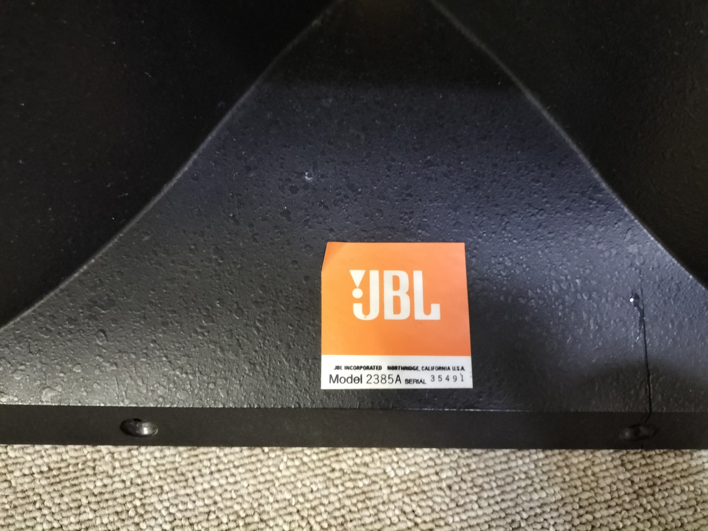 現状品 JBL ジェービーエル 2385A ラジアルホーンペア 23060901