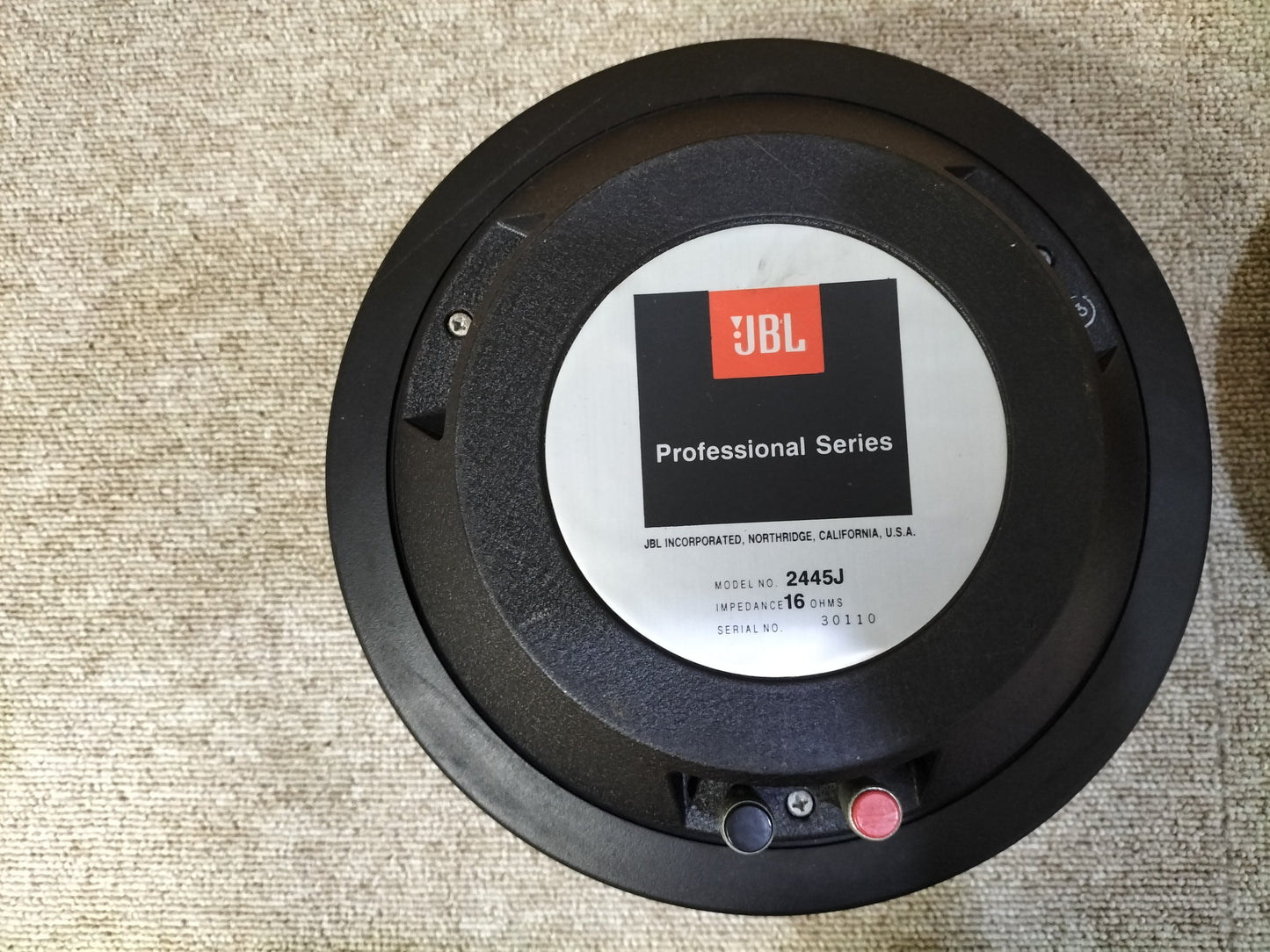 JBL ジェービーエル 2445J 16Ω ワイドレンジドライバーユニットペア 23060907