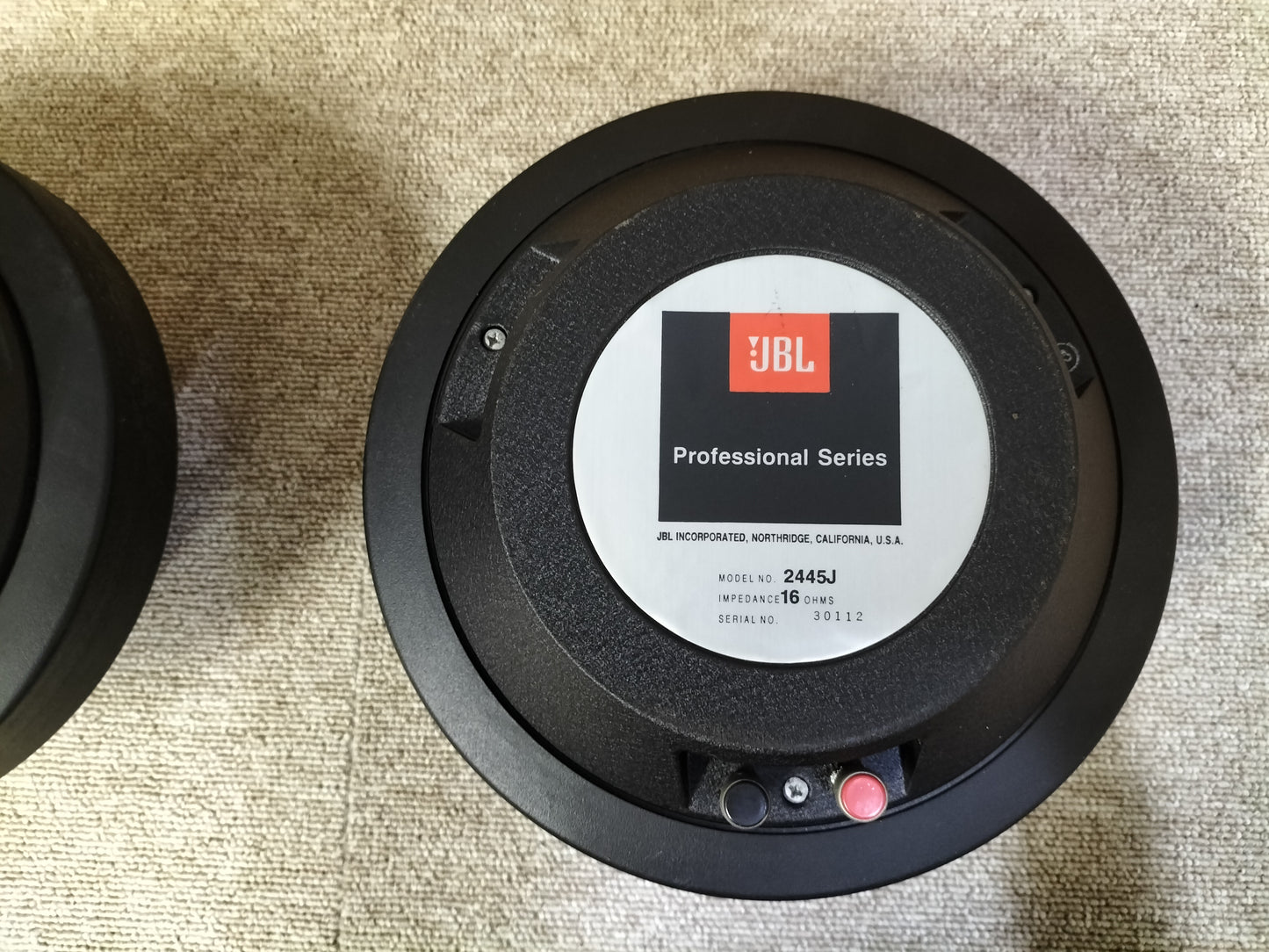 JBL ジェービーエル 2445J 16Ω ワイドレンジドライバーユニットペア 23060907