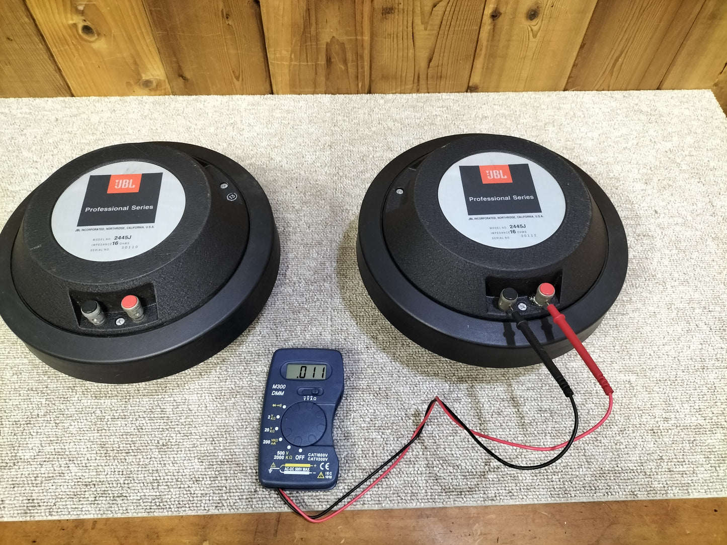 JBL ジェービーエル 2445J 16Ω ワイドレンジドライバーユニットペア 23060907