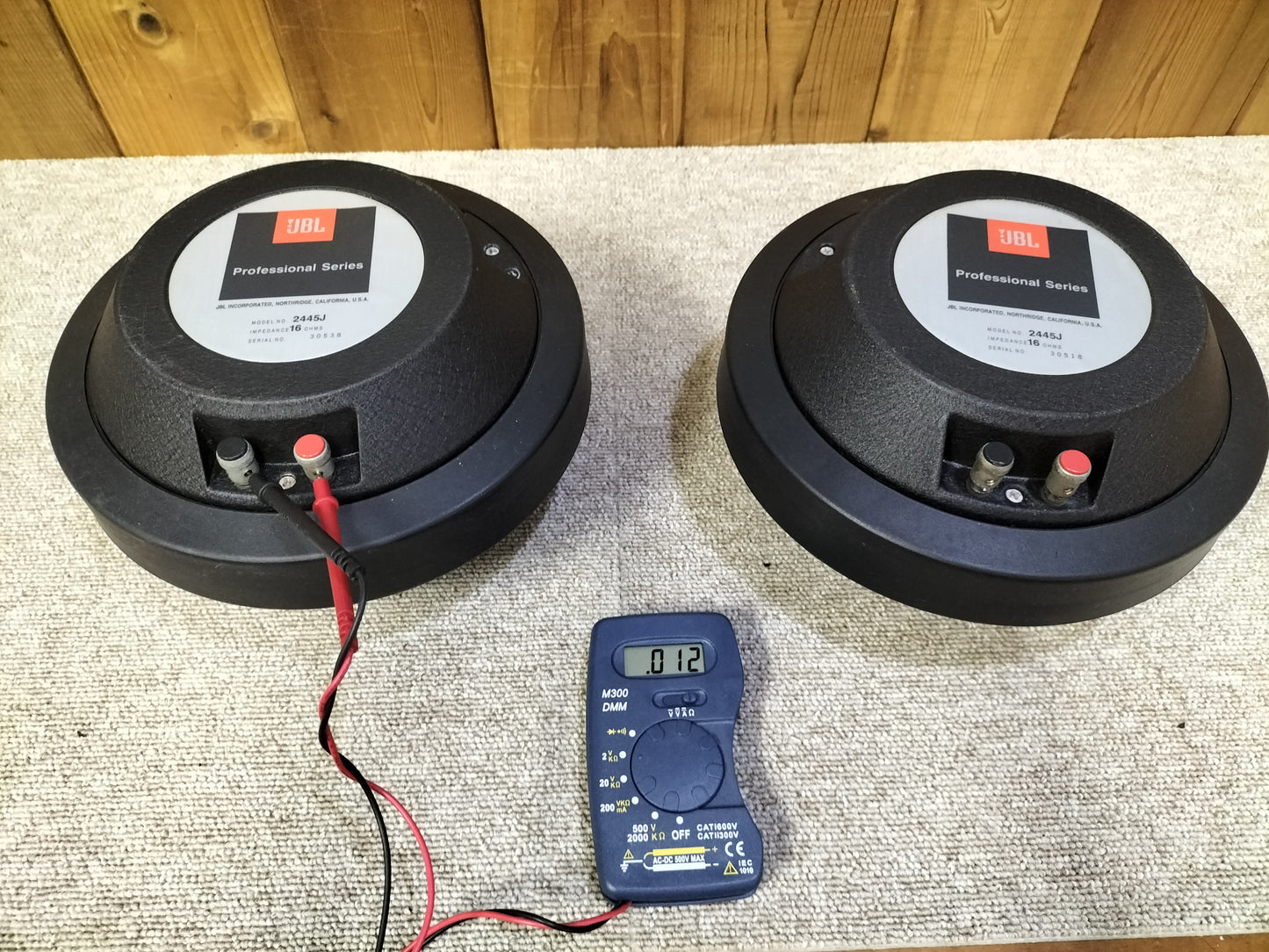 JBL ジェービーエル 2445J 16Ω ワイドレンジドライバーユニットペア 23060908