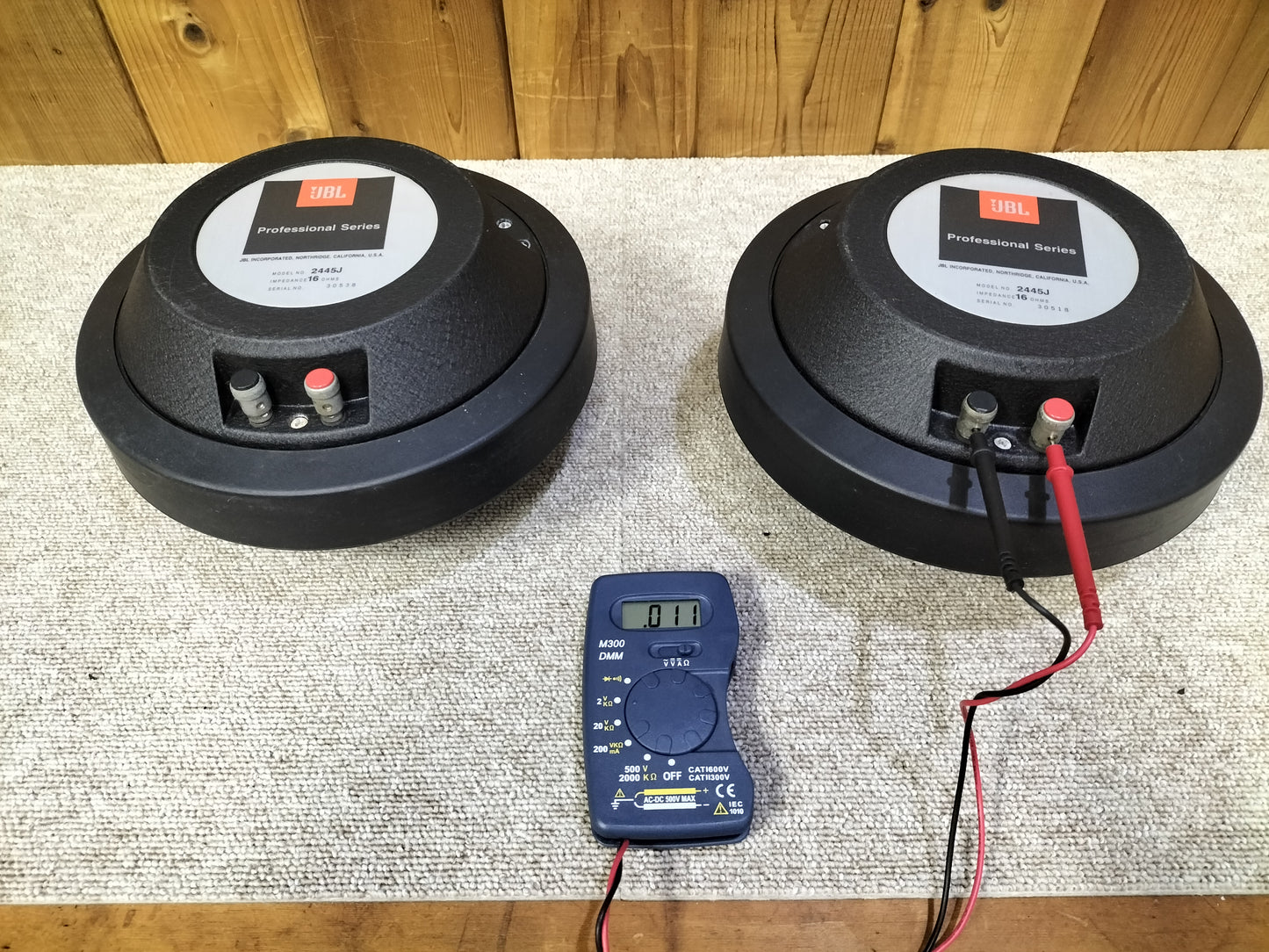 JBL ジェービーエル 2445J 16Ω ワイドレンジドライバーユニットペア 23060908