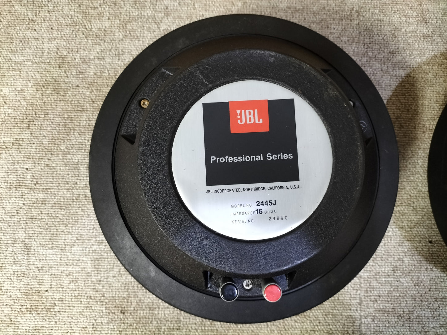 JBL ジェービーエル 2445J 16Ω ワイドレンジドライバーユニットペア 23060909