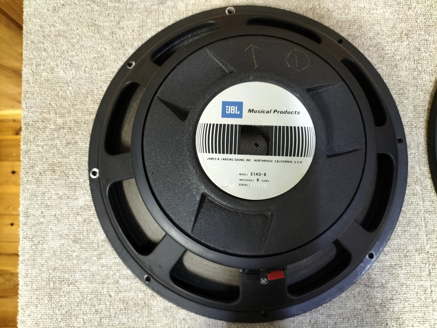 JBL ジェービーエル E140-8 8Ω ウーハーユニット 23060910