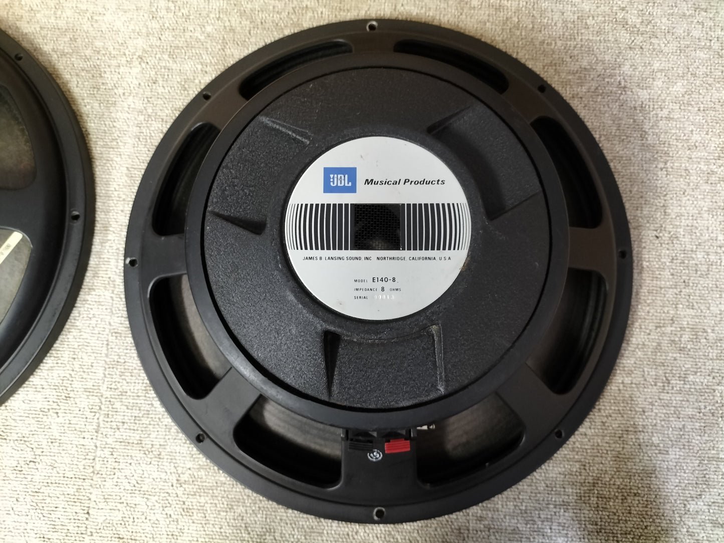 JBL ジェービーエル E140-8 8Ω ウーハーユニット 23060910