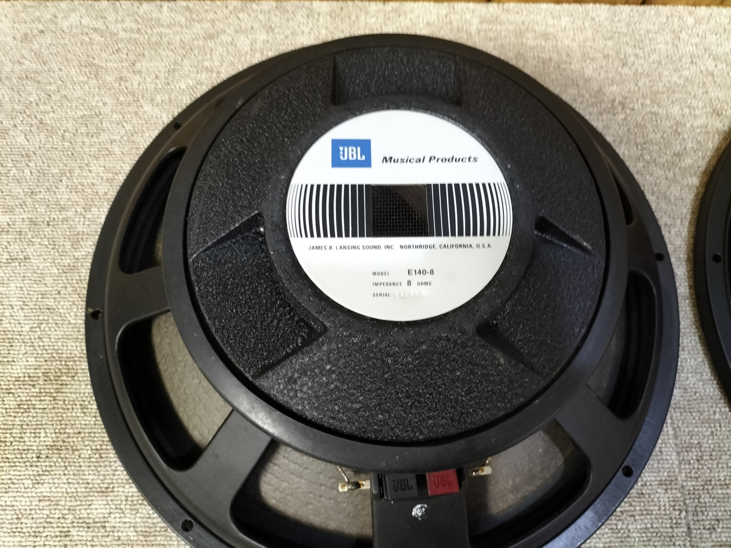JBL ジェービーエル E140-8 8Ω ウーハーユニットペア 23060911