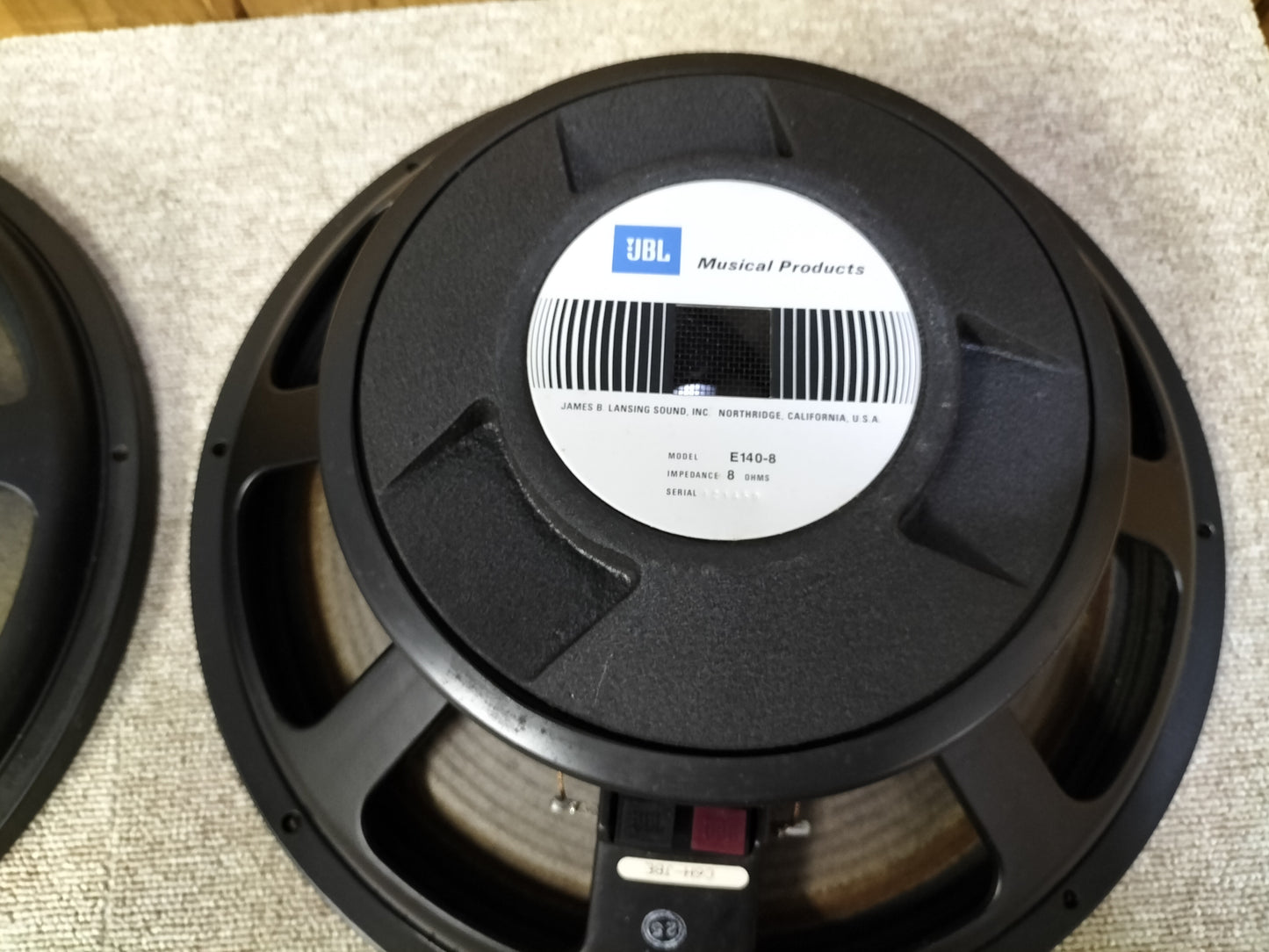 JBL ジェービーエル E140-8 8Ω ウーハーユニットペア 23060911
