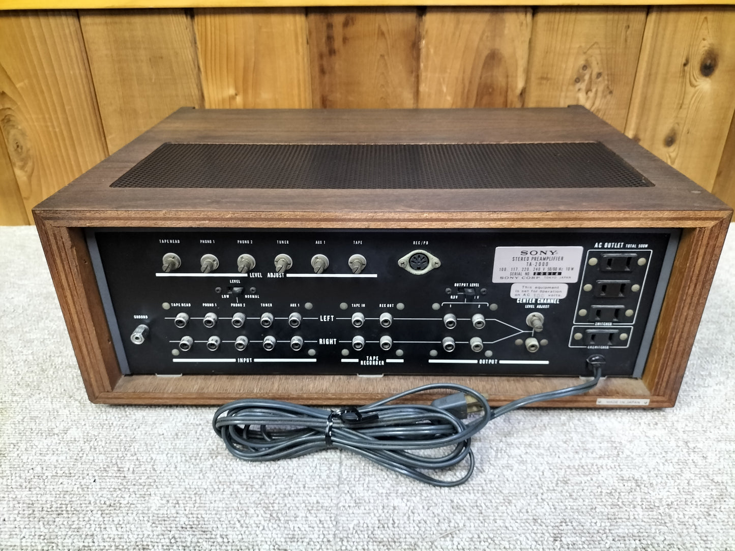現状 Sony ソニー TA-2000 プリアンプ 23061409