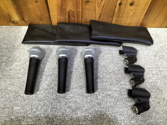SHURE シュア SM 58 マイク 3本 23061127