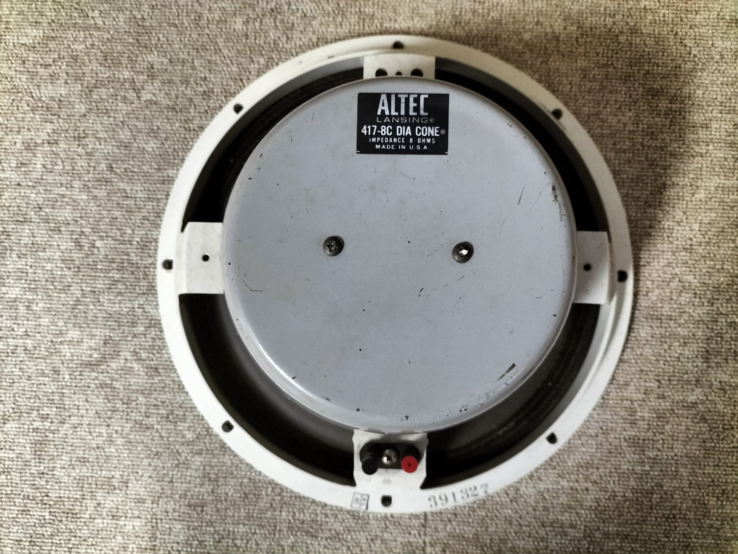 ジャンク ALTEC アルテック 417-8C スピーカーユニット 1本 23082002