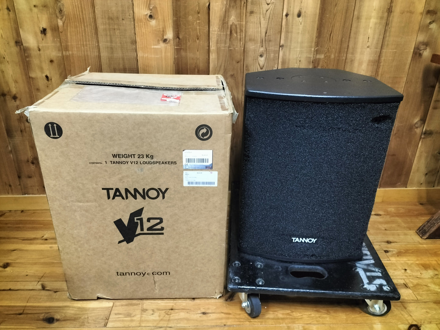 ジャンク TANNOY タンノイ V12 PAスピーカー 元箱付 23090501