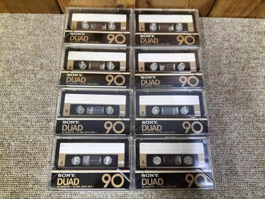 動作未確認 SONY ソニー DUAD90 フェリクローム 爪ありカセットテープ 8本 23100211