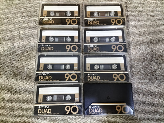 動作未確認 SONY ソニー DUAD90 フェリクローム 爪ありカセットテープ 8本 23100212