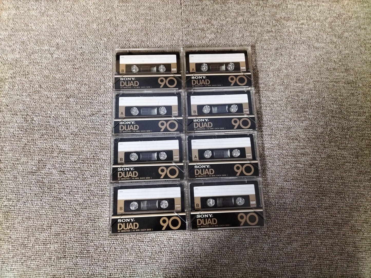 動作未確認 SONY ソニー DUAD90 フェリクローム 爪ありカセットテープ 8本 23100213