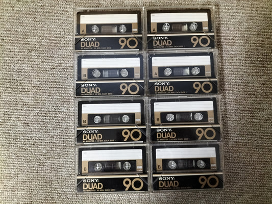 動作未確認 SONY ソニー DUAD90 フェリクローム 爪ありカセットテープ 8本 23100214