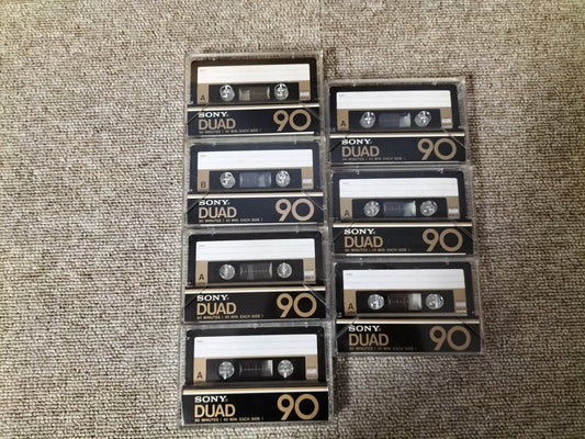 動作未確認 SONY ソニー DUAD90 フェリクローム 爪ありカセットテープ 7本 23100215
