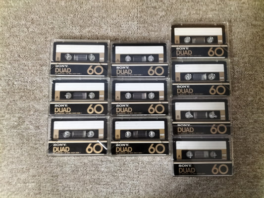 動作未確認 SONY ソニー DUAD60 フェリクローム 爪ありカセットテープ 10本 23100216