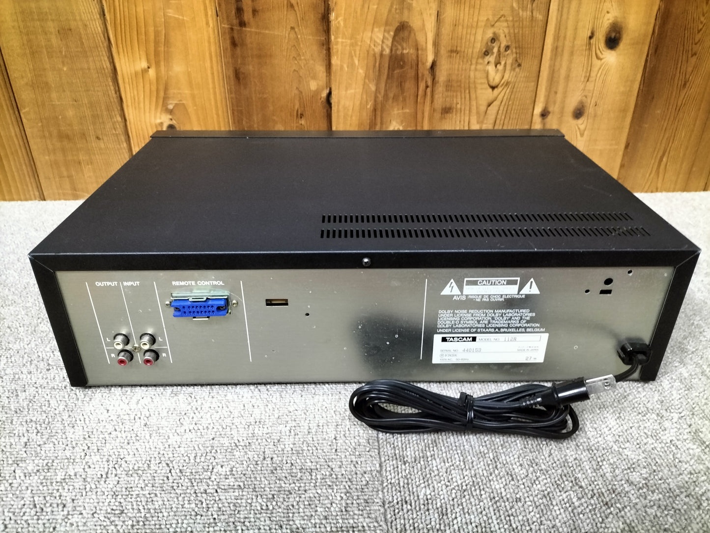 ジャンク TASCAM タスカム 112R カセットテープデッキ 24052202