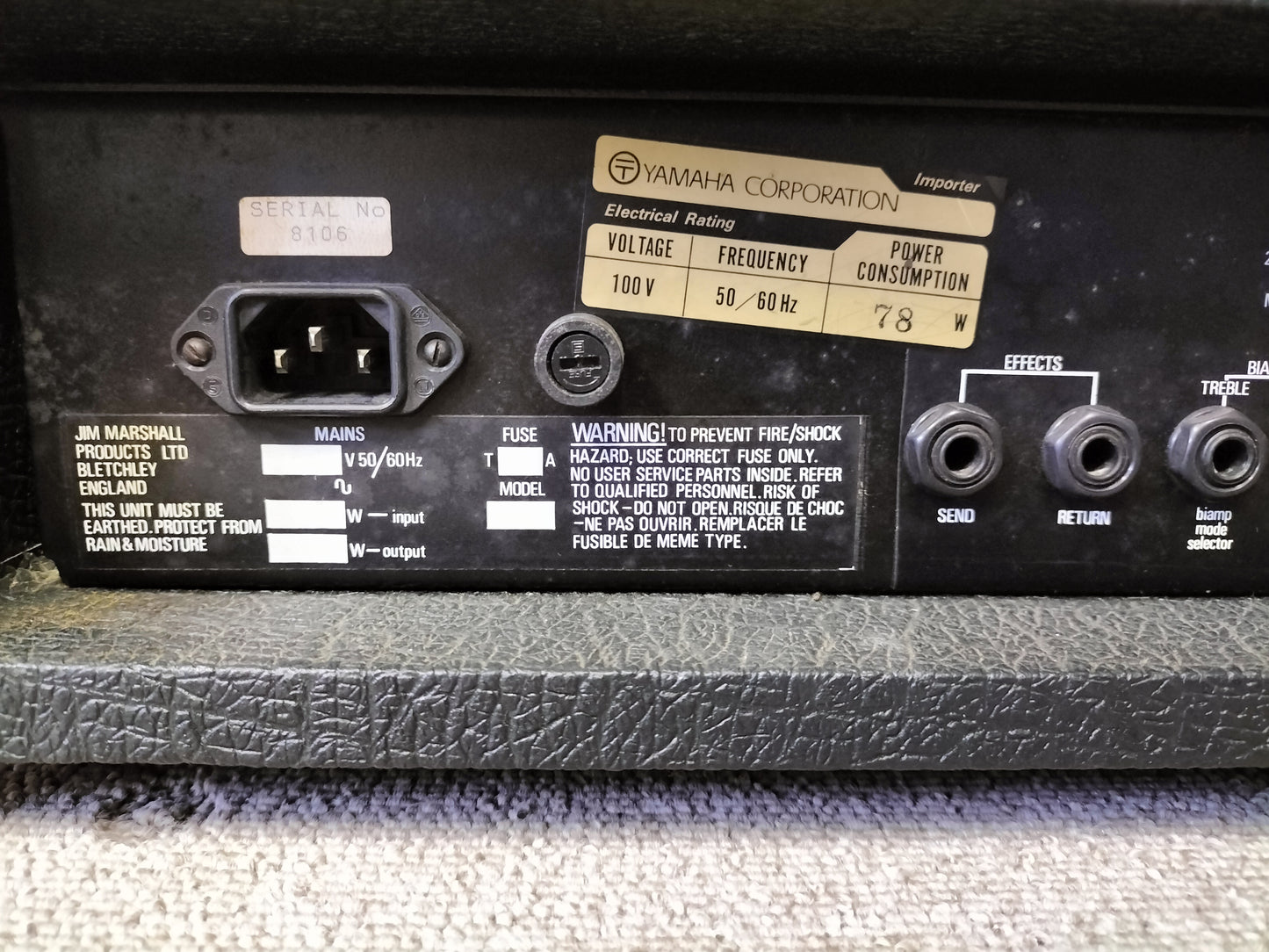 marshall マーシャル 3520 200W integrated BASS SYSTEM 24061810