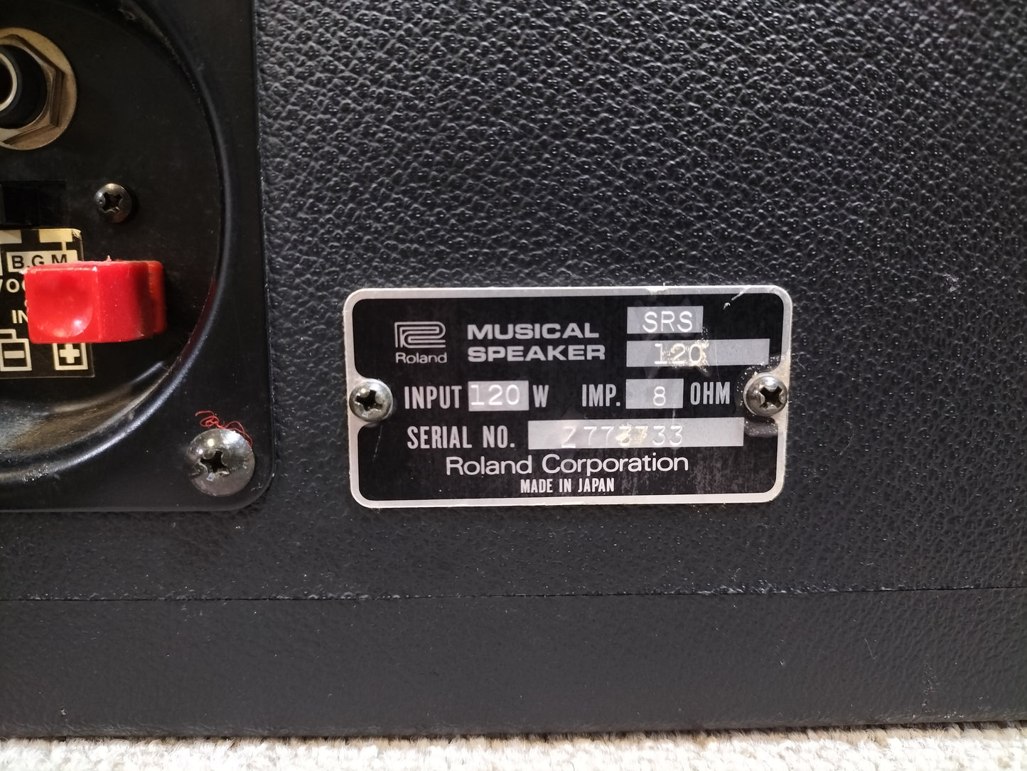 ジャンク Roland ローランド SRS-120 スピーカーペア 24061814