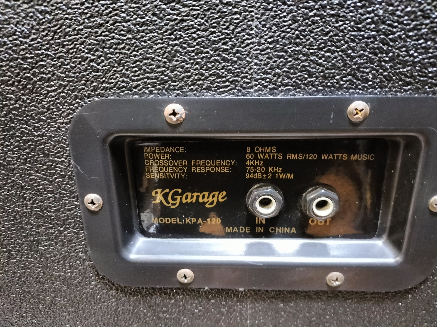 ジャンク KGarage KPA-120 スピーカーペア 24092004