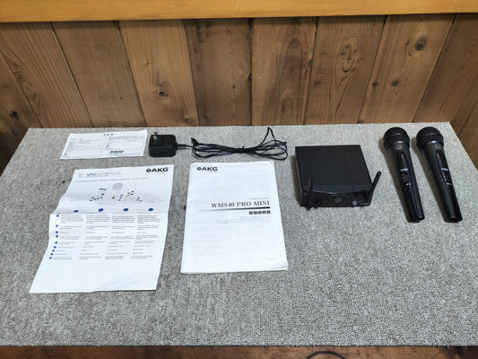 AKG アーカーゲー SR40 MINI PRO2 ワイヤレスマイクレシーバー ワイヤレスマイク 2本セット 24120404