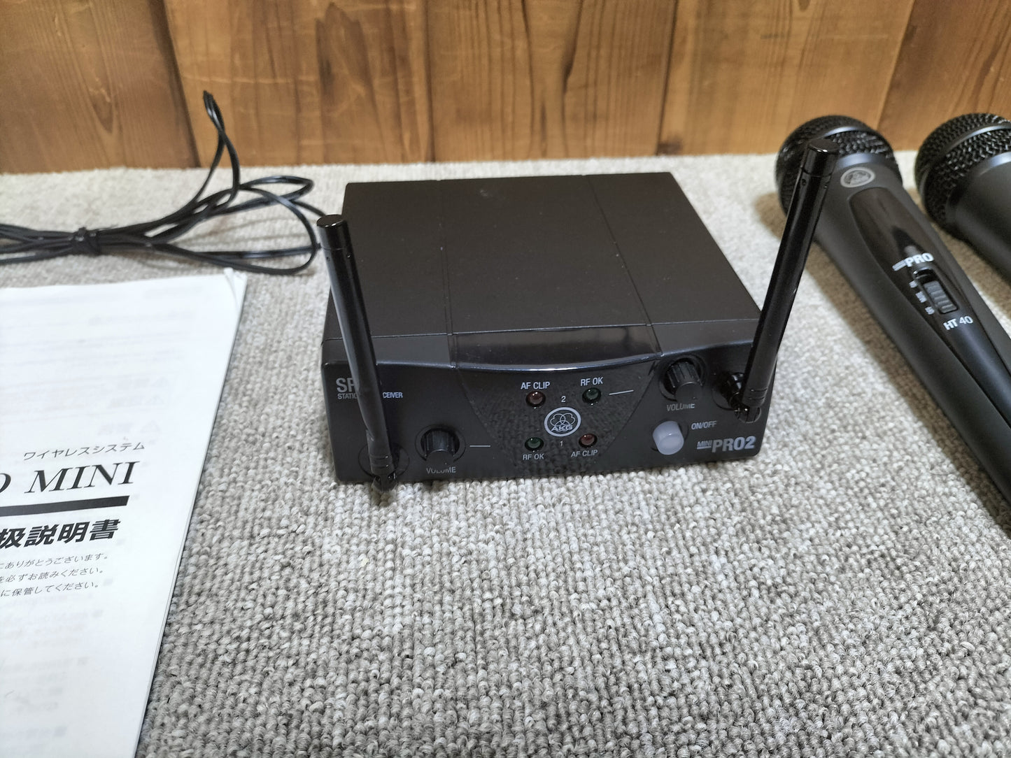 AKG アーカーゲー SR40 MINI PRO2 ワイヤレスマイクレシーバー ワイヤレスマイク 2本セット 24120404