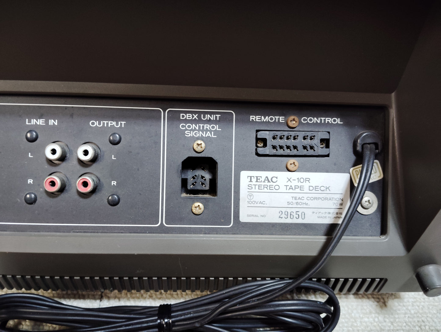 ジャンク TEAC ティアック X-10R オープンリールデッキ 25042911