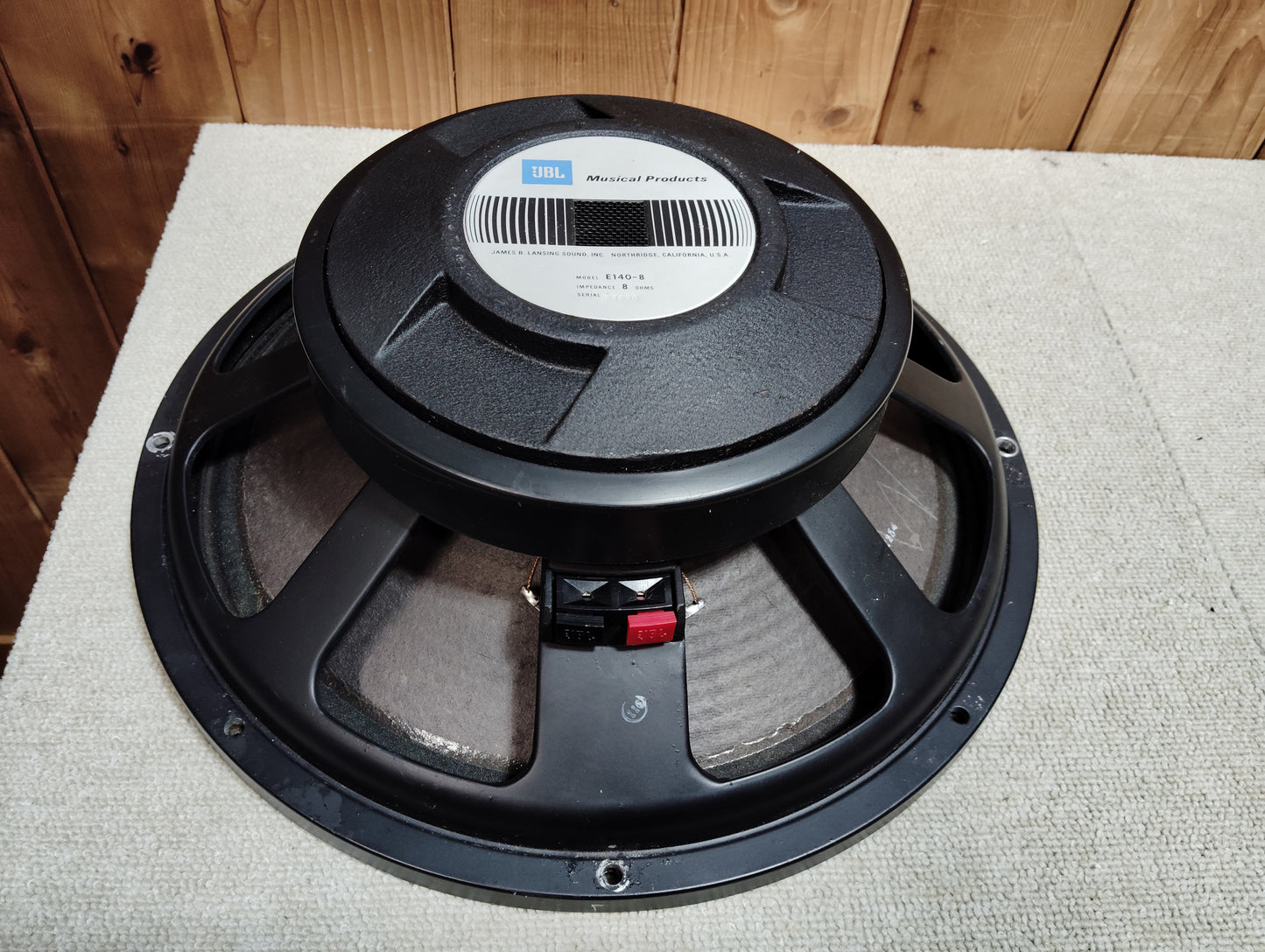 現状品 JBL ジェービーエル E140-8 1本 38cmコーン型ウーファーユニット 26060806