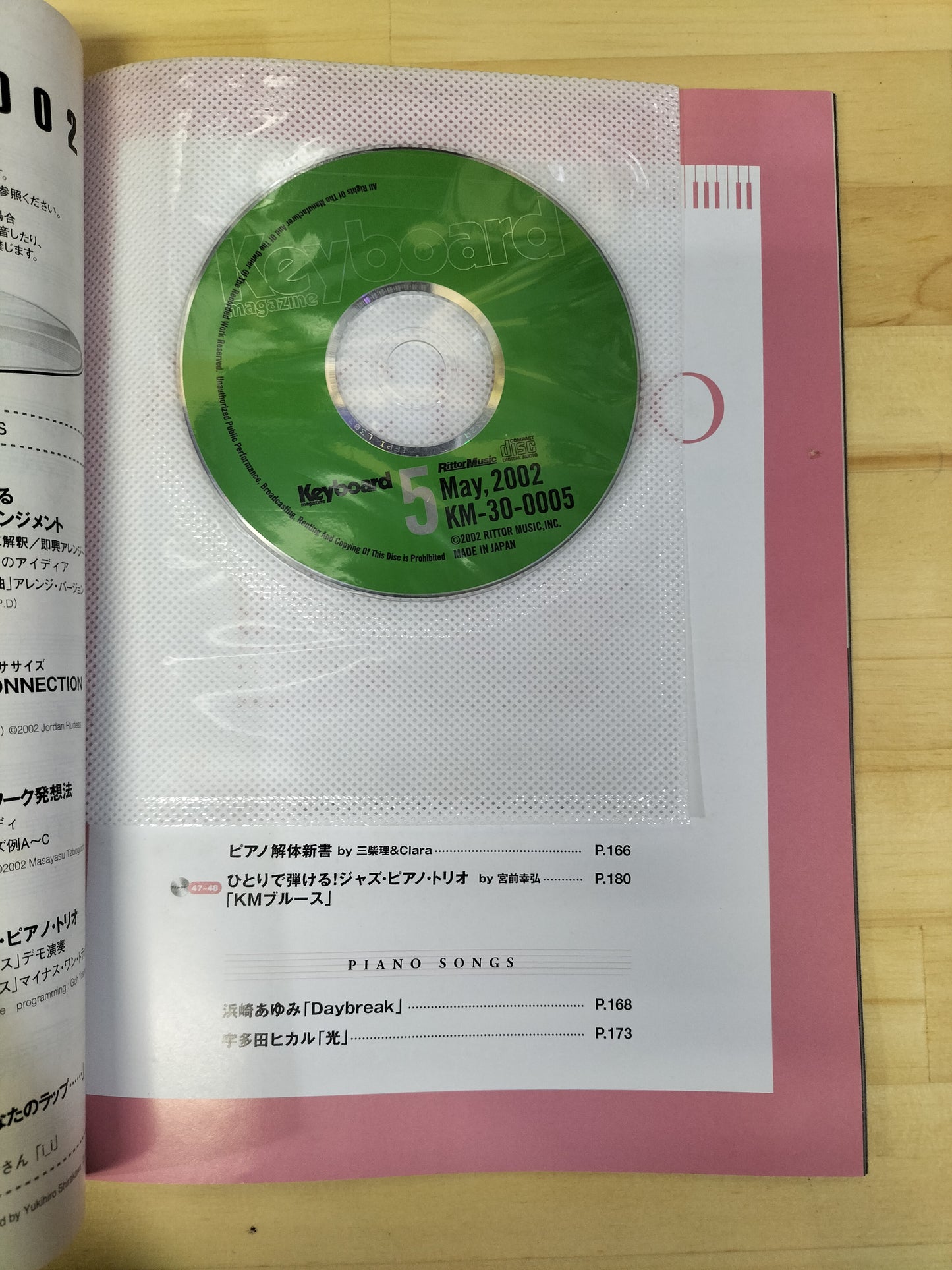 Keyboard magazine キーボードマガジン 2002年 5月号 S22070729