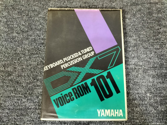 DX7カートリッジ VoiceROM 101 KEYBORD,PLUCKED&TUNRD PERCUSSION GROUPE DX7用音源 ケース付き O22071702