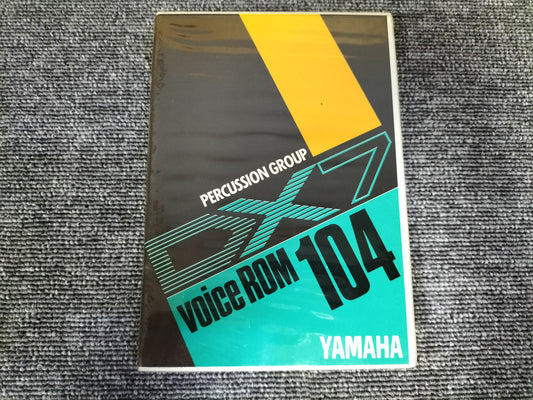 DX7カートリッジ VoiceROM 104 PERCUSSION GROUPE DX7用音源 ケース付き O22071703