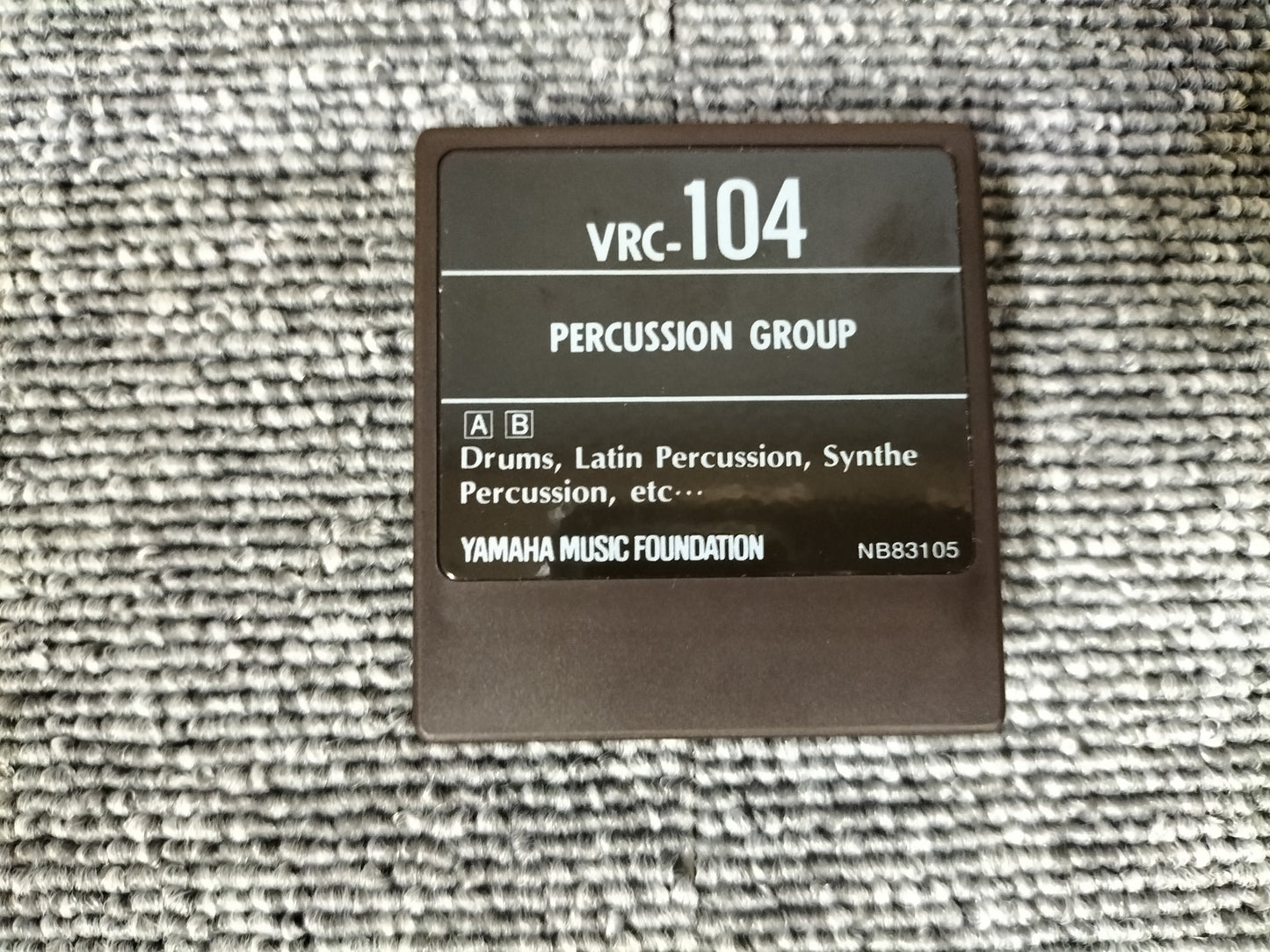 DX7カートリッジ VoiceROM 104 PERCUSSION GROUPE DX7用音源 ケース付き O22071703