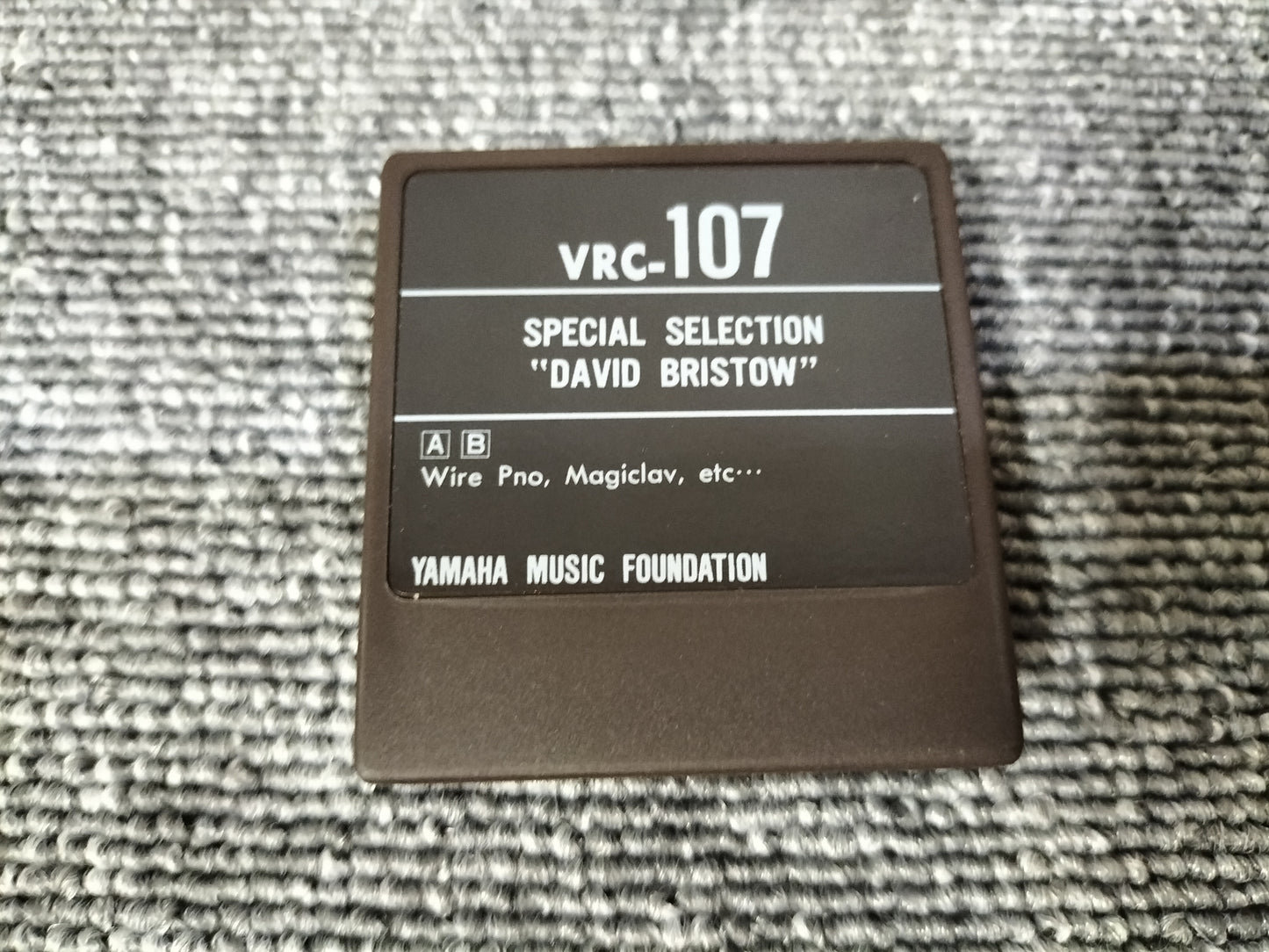 DX7カートリッジ VoiceROM 107 SPECIAL SELECT“DAVID BRISTOW” DX7用音源 ケース付き O22071706