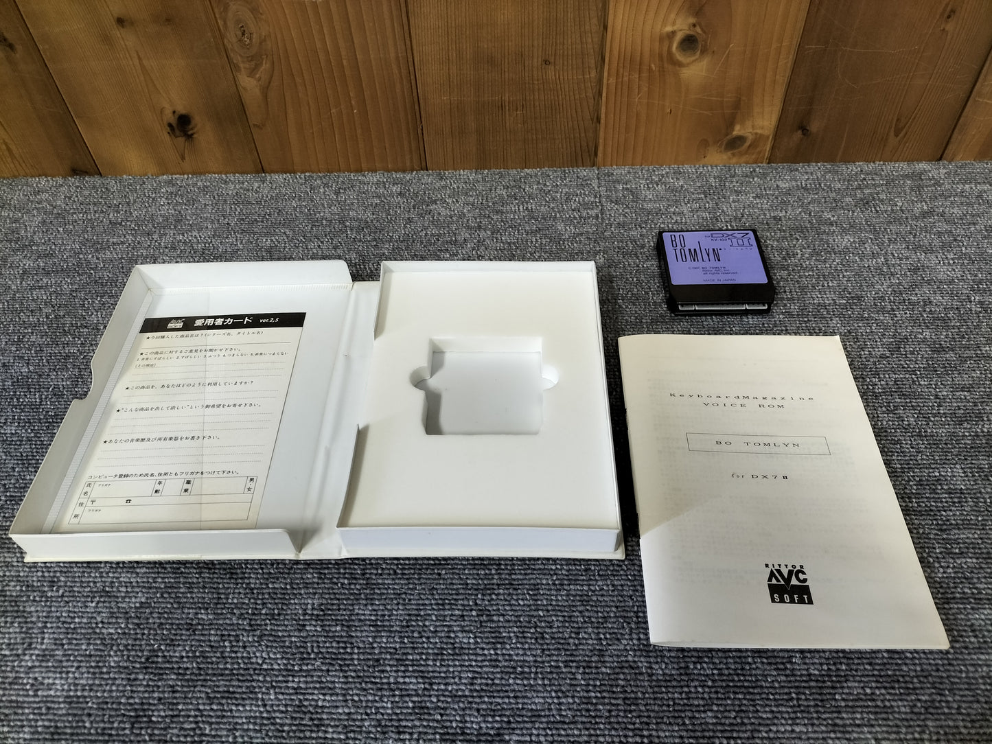 DX7IIカートリッジ KV103 VoiceROM for DX7II BO TOMLYN DX7II用音源 ケース付き O22071804