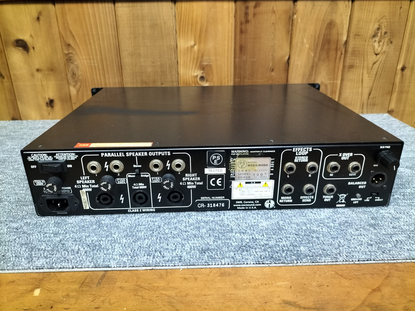 ジャンク SWR SM900 ベースアンプヘッド @22071902