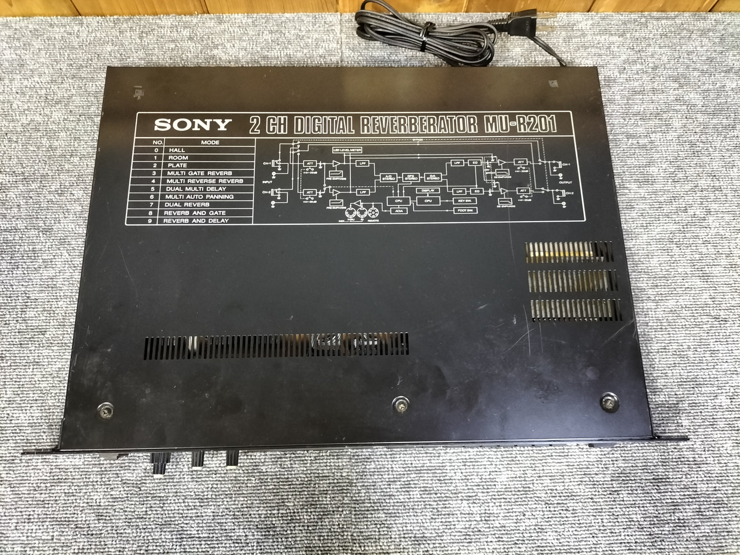 SONY ソニー MU-R201 2チャンネルデジタルリバーブ 22072801