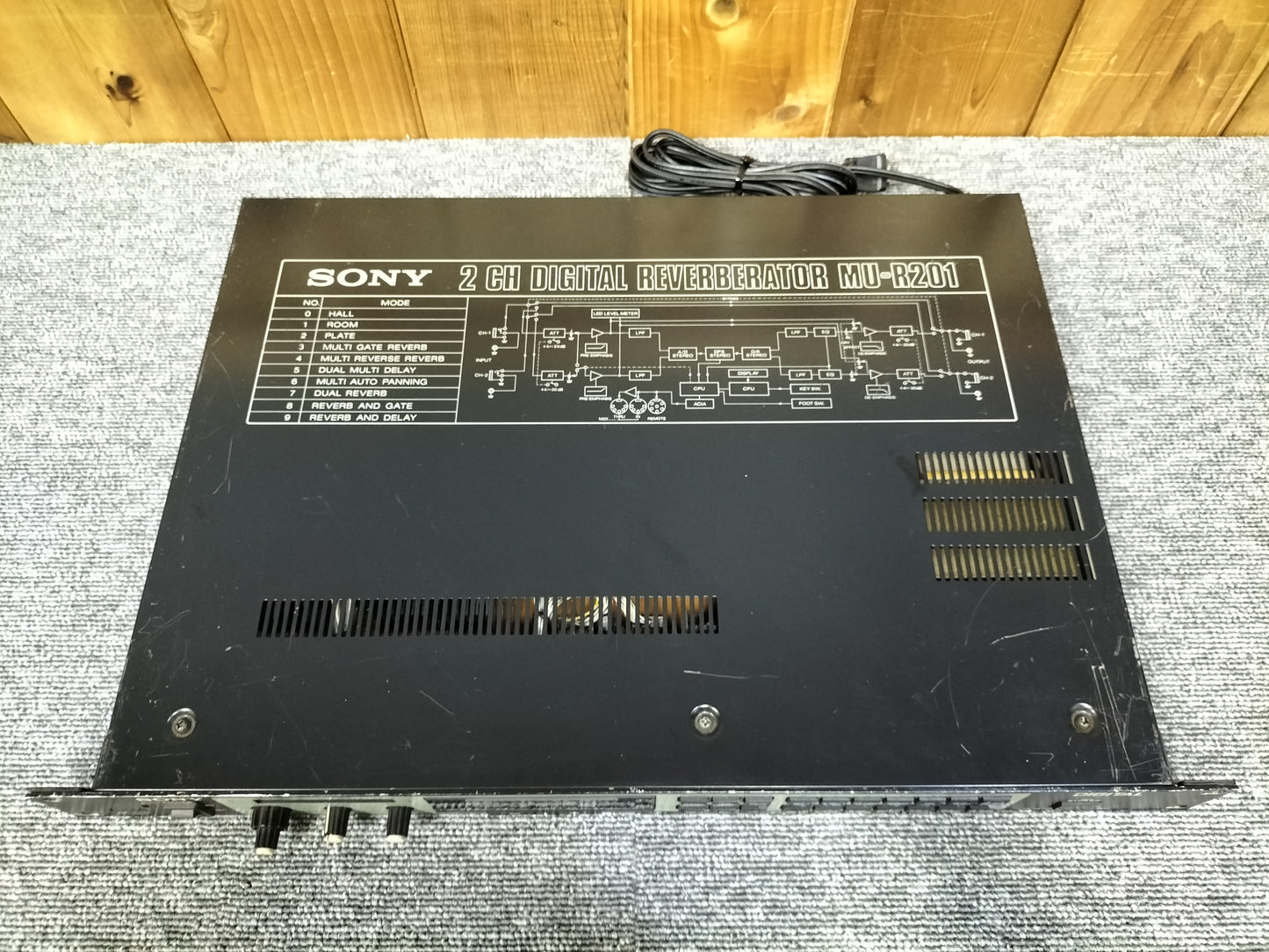 SONY ソニー MU-R201 2チャンネルデジタルリバーブ 22072802