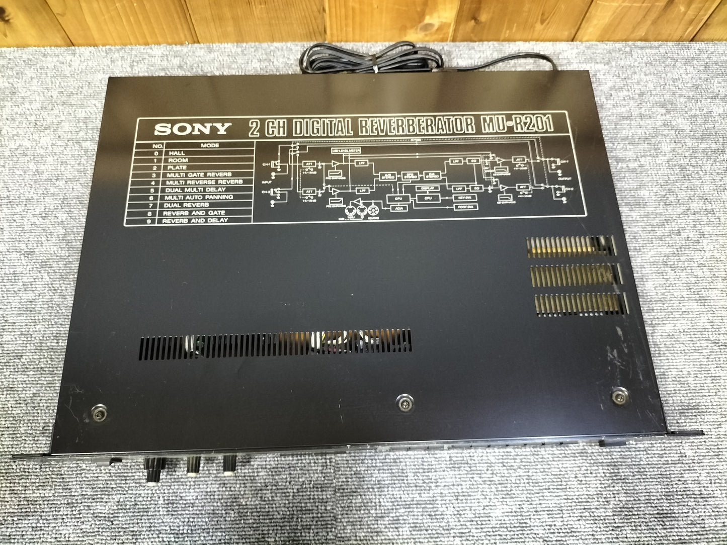 SONY ソニー MU-R201 2チャンネルデジタルリバーブ 22072803