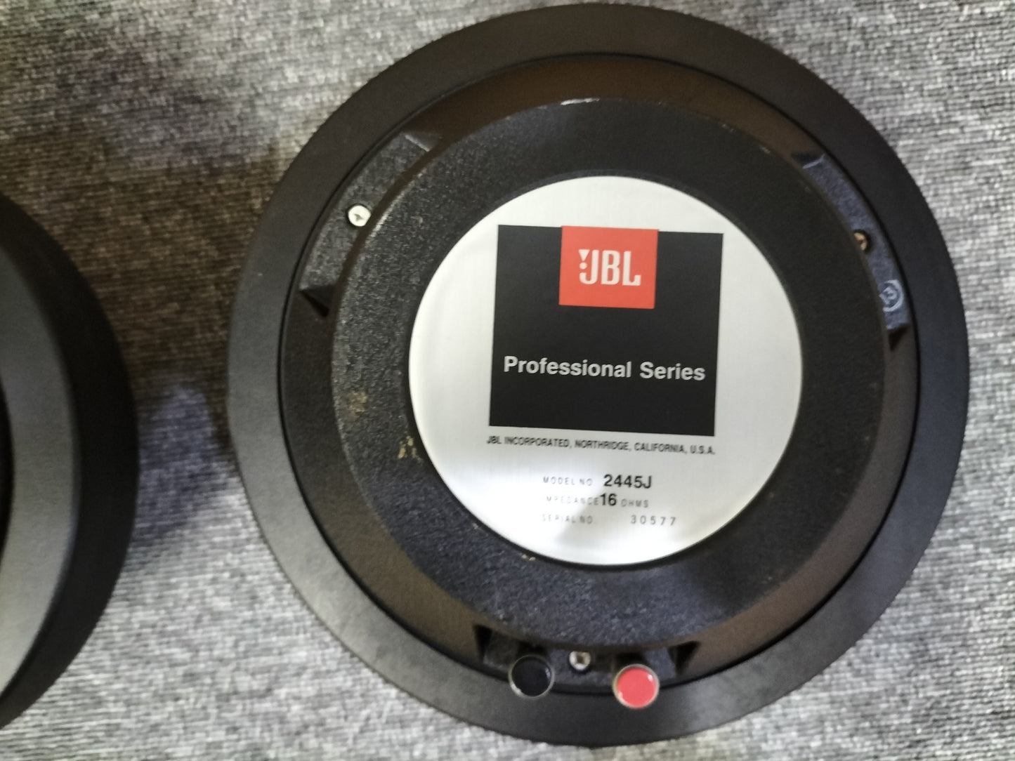 現状 JBL ジェービーエル 2445J 16Ω ワイドレンジドライバーユニット 22080605