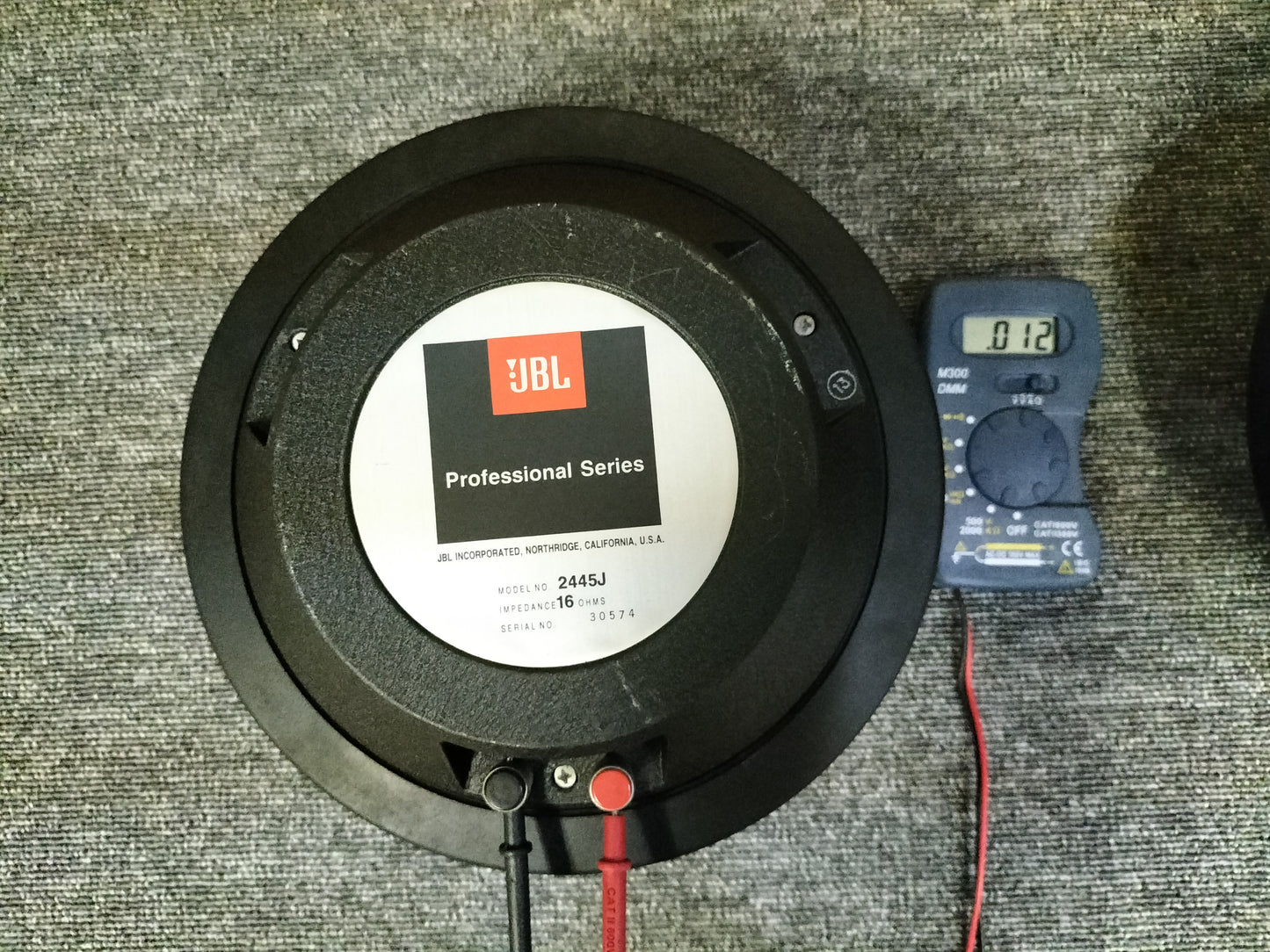 JBL ジェービーエル 2445J 16Ω ワイドレンジドライバーユニット 22080603