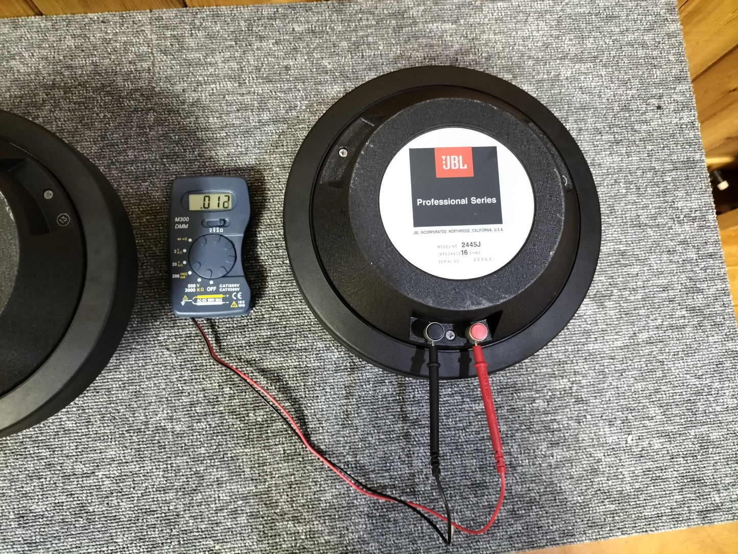 JBL ジェービーエル 2445J 16Ω ワイドレンジドライバーユニット 22080603