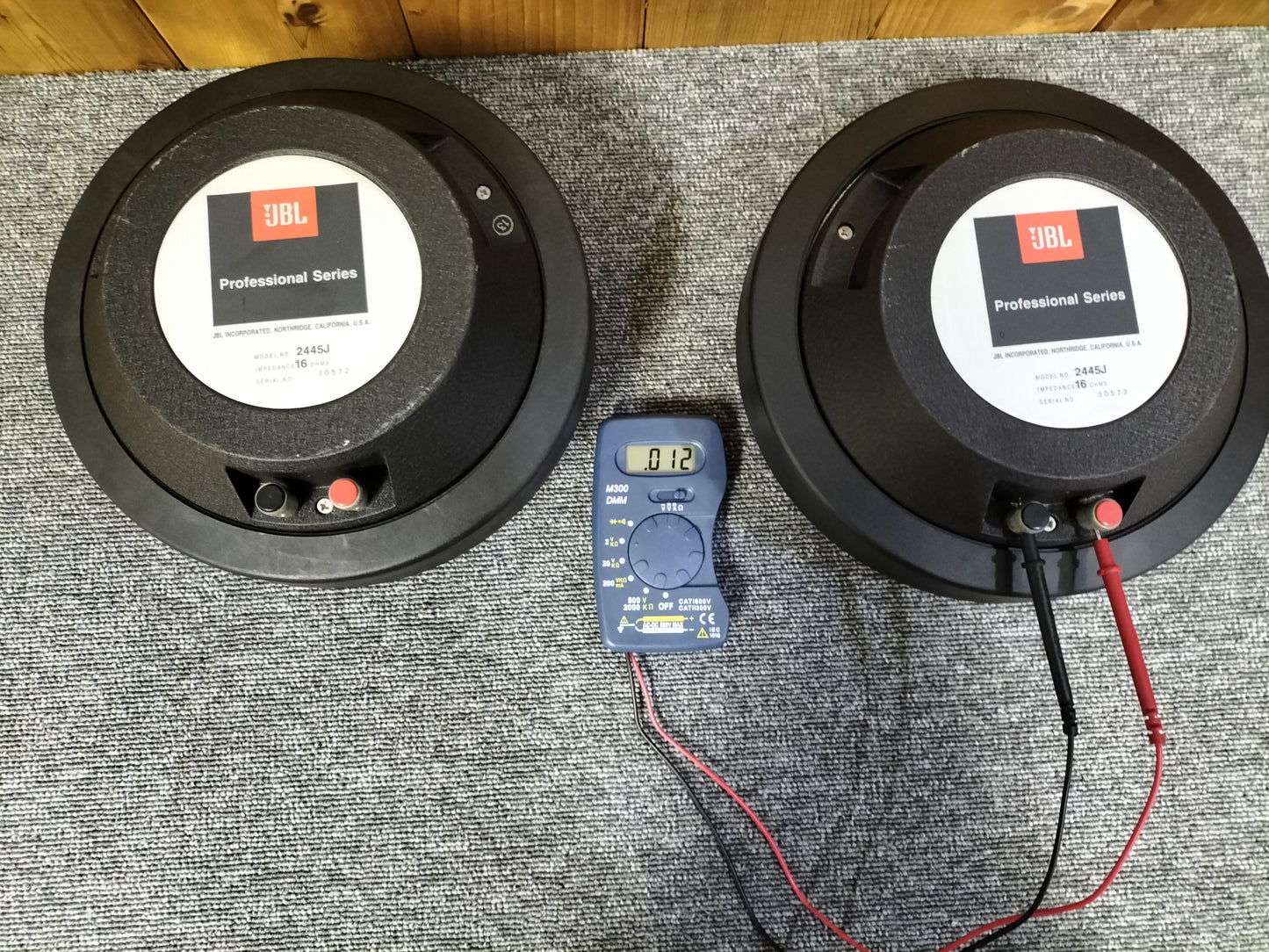 JBL ジェービーエル 2445J 16Ω ワイドレンジドライバーユニット 22080604