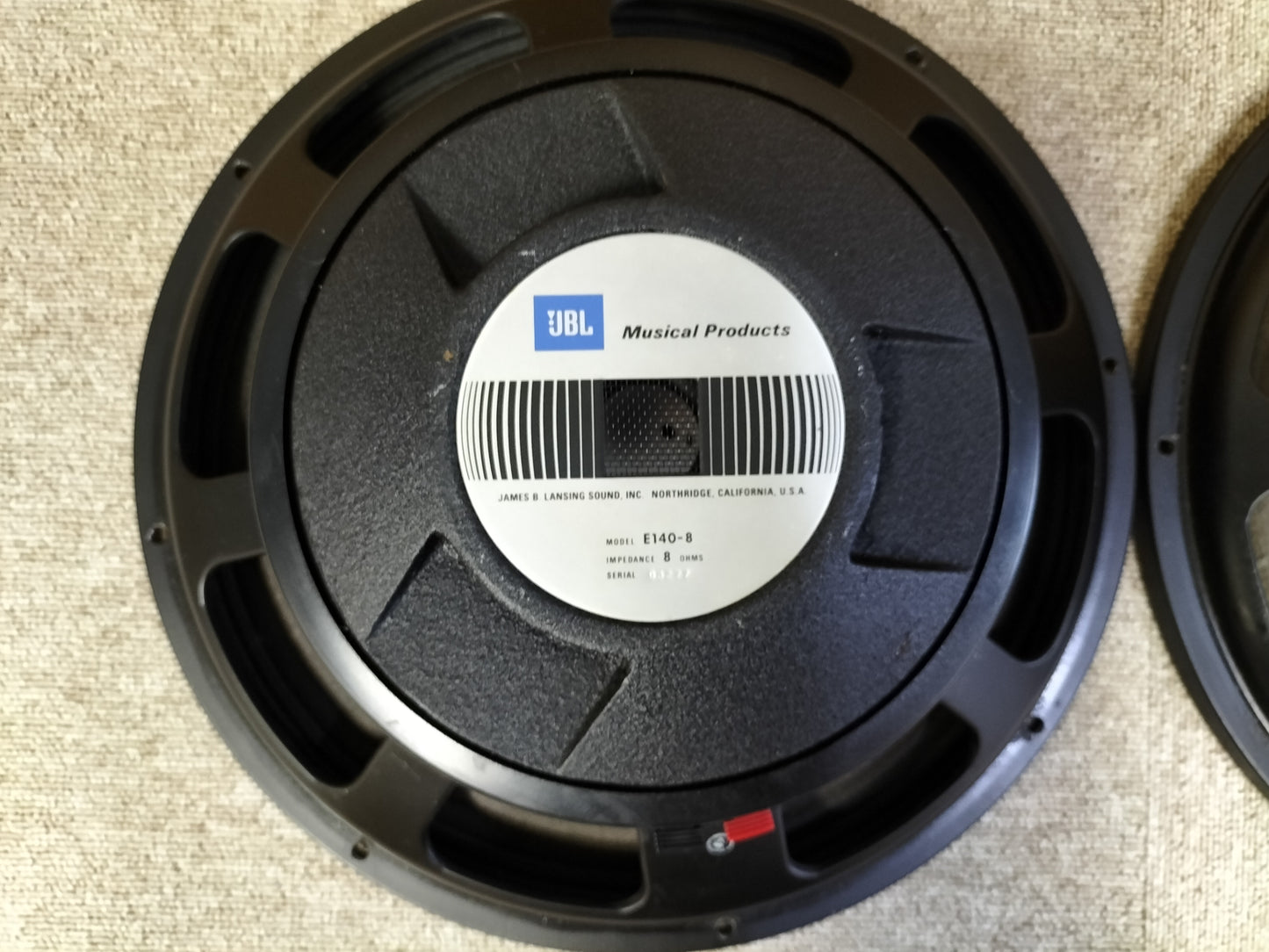 JBL ジェービーエル E140-8 8Ω ウーハーユニット 22082101