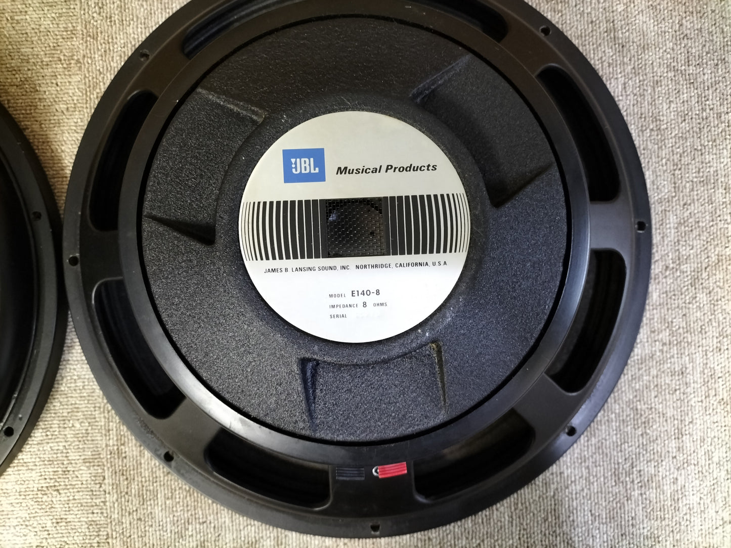 JBL ジェービーエル E140-8 8Ω ウーハーユニット 22082101