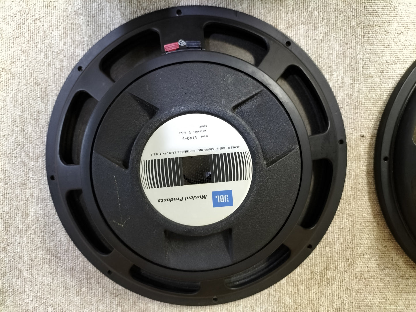 JBL ジェービーエル E140-8 8Ω ウーハーユニット 22082201