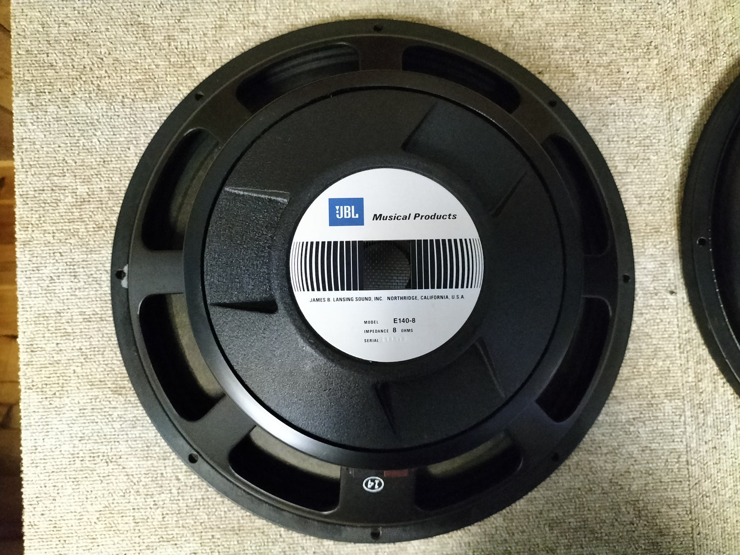 JBL ジェービーエル E140-8 8Ω ウーハーユニット 22082301