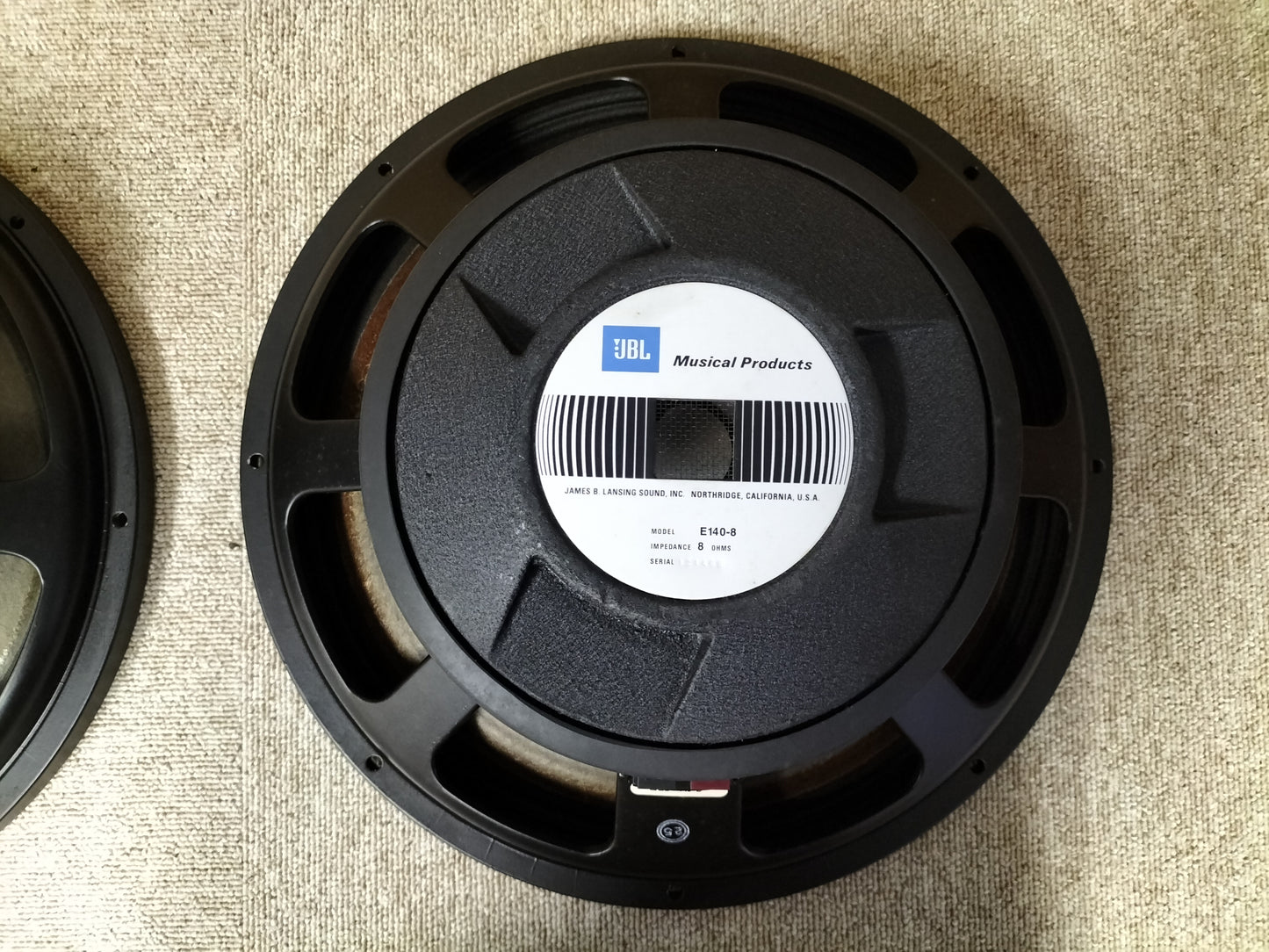 JBL ジェービーエル E140-8 8Ω ウーハーユニット 22082301